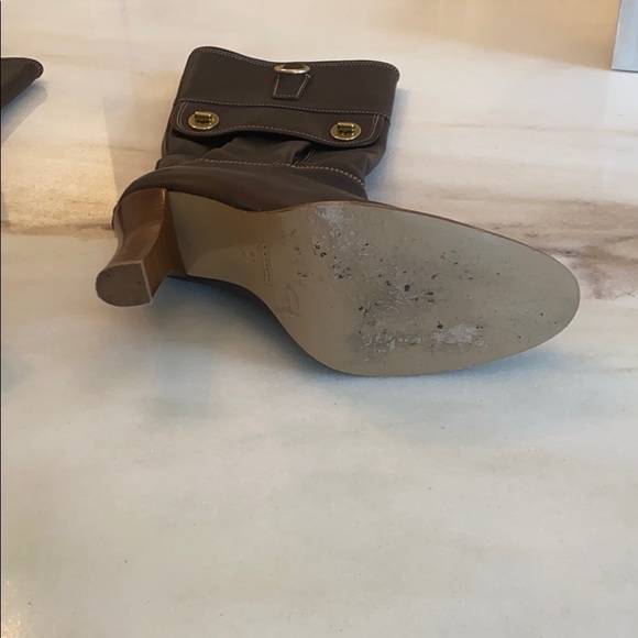 Coach Rory Polished Calf Boot Chocolate Brown 8.5 - Picture 6 of 16